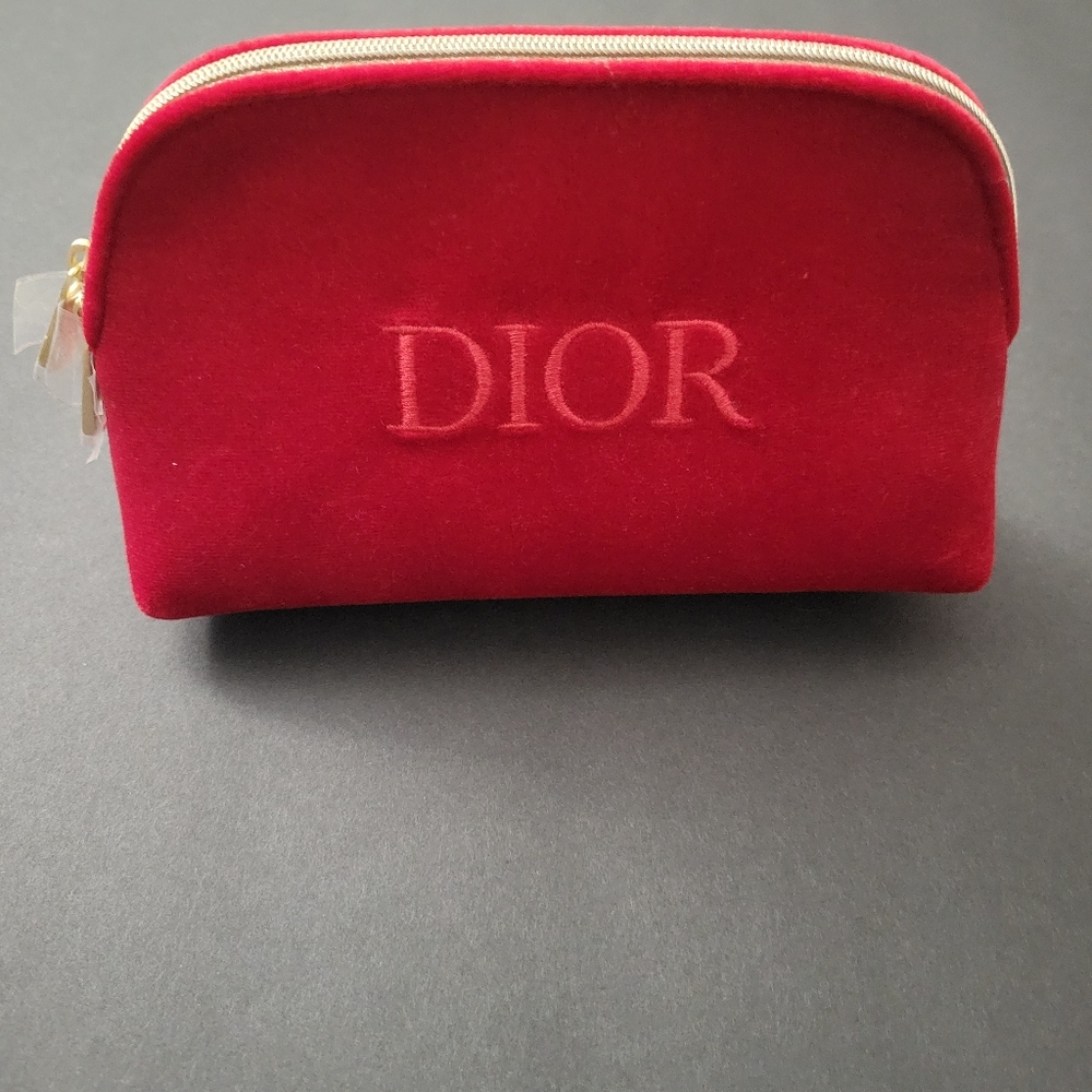 Dior Half Moon Red Cosmetic Pouch